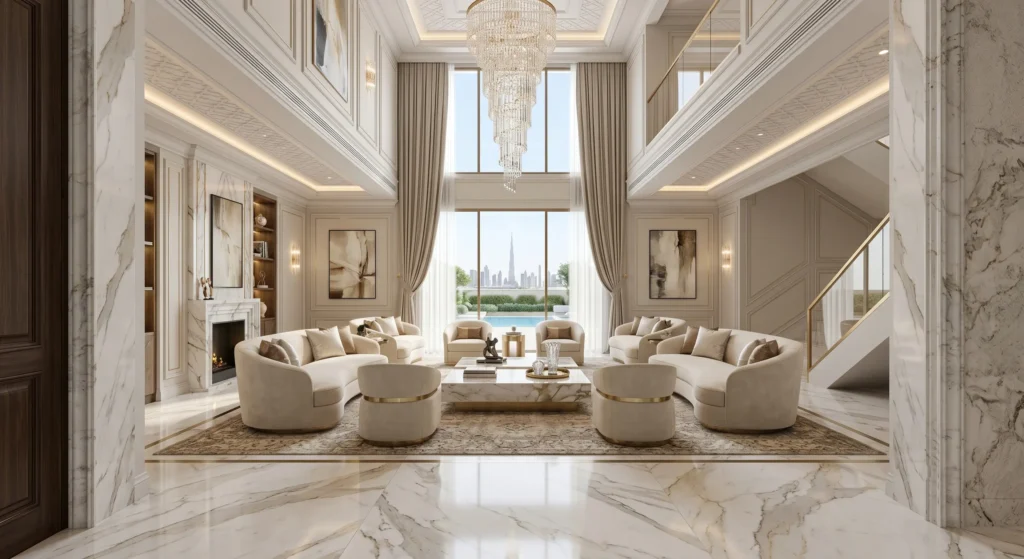 Drawing Room Interior Design Dubai